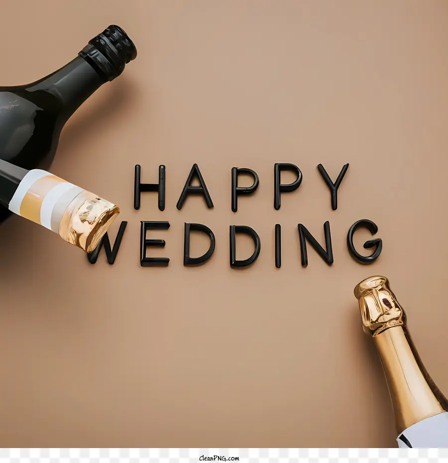 Heureux Mariage，Bouteille De Vin PNG