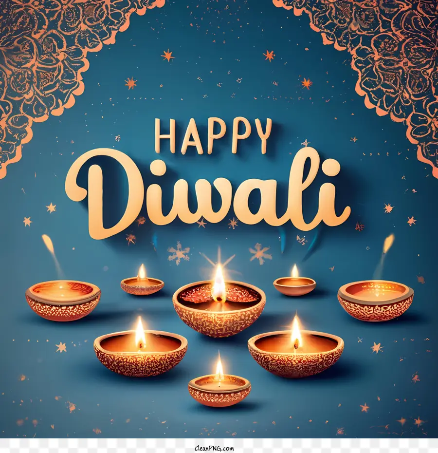 Joyeux Diwali，Heureux Diwalii PNG