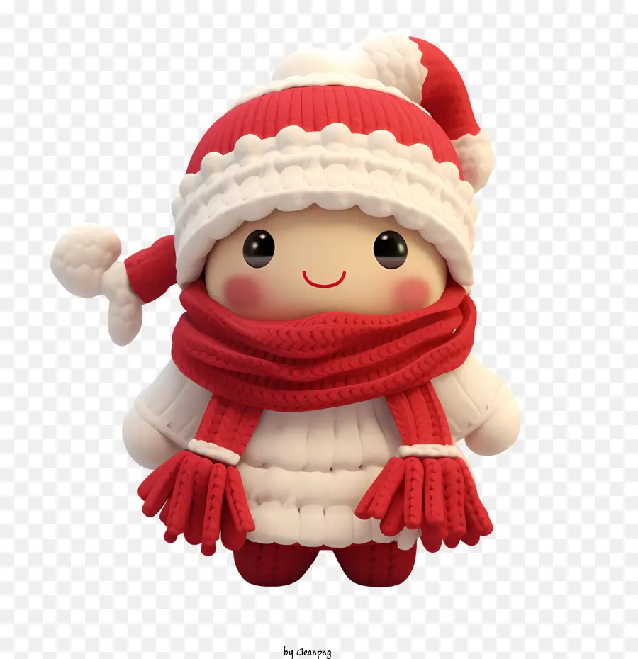 Poupée De Noël，Jolie Poupée D'hiver PNG