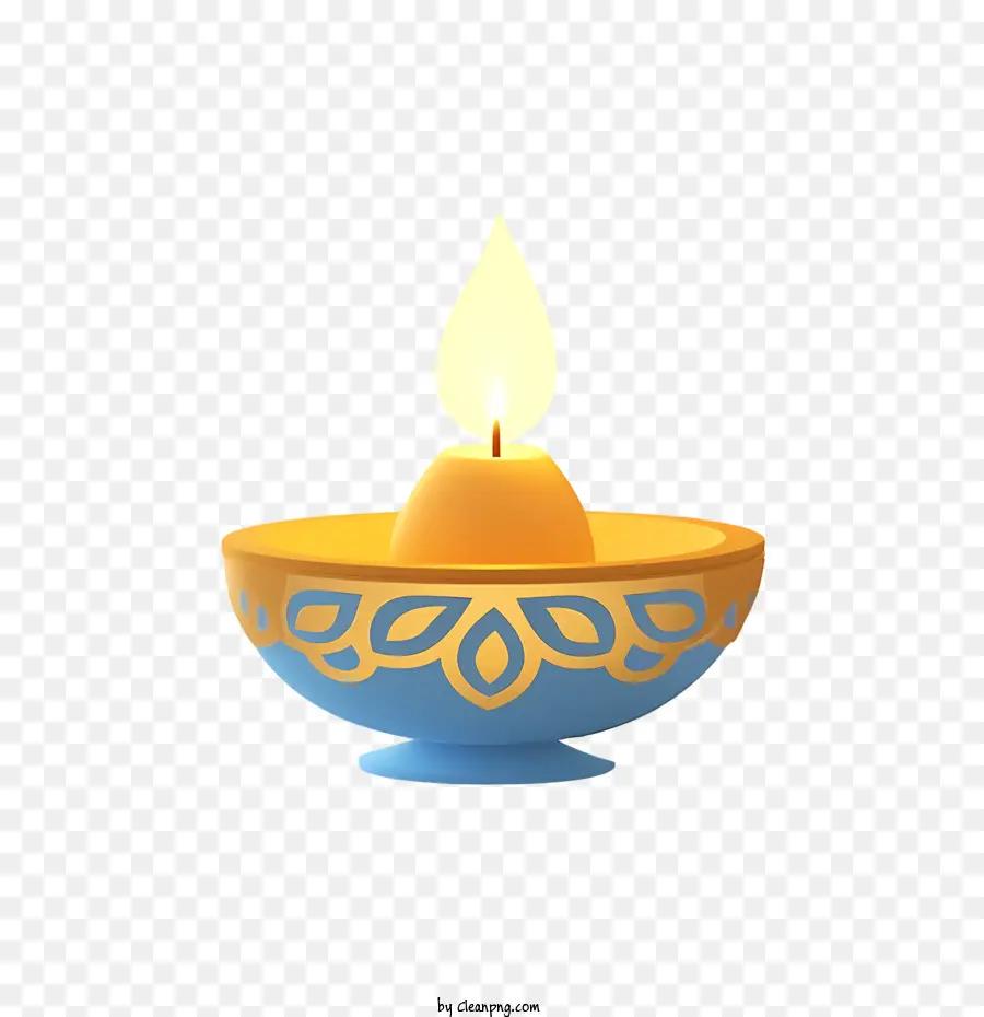 Diwali Lampe，Bougie PNG