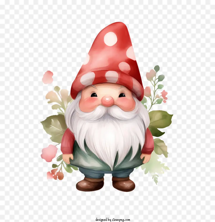 Gnome De Noël，Gnome Au Chapeau Rouge PNG