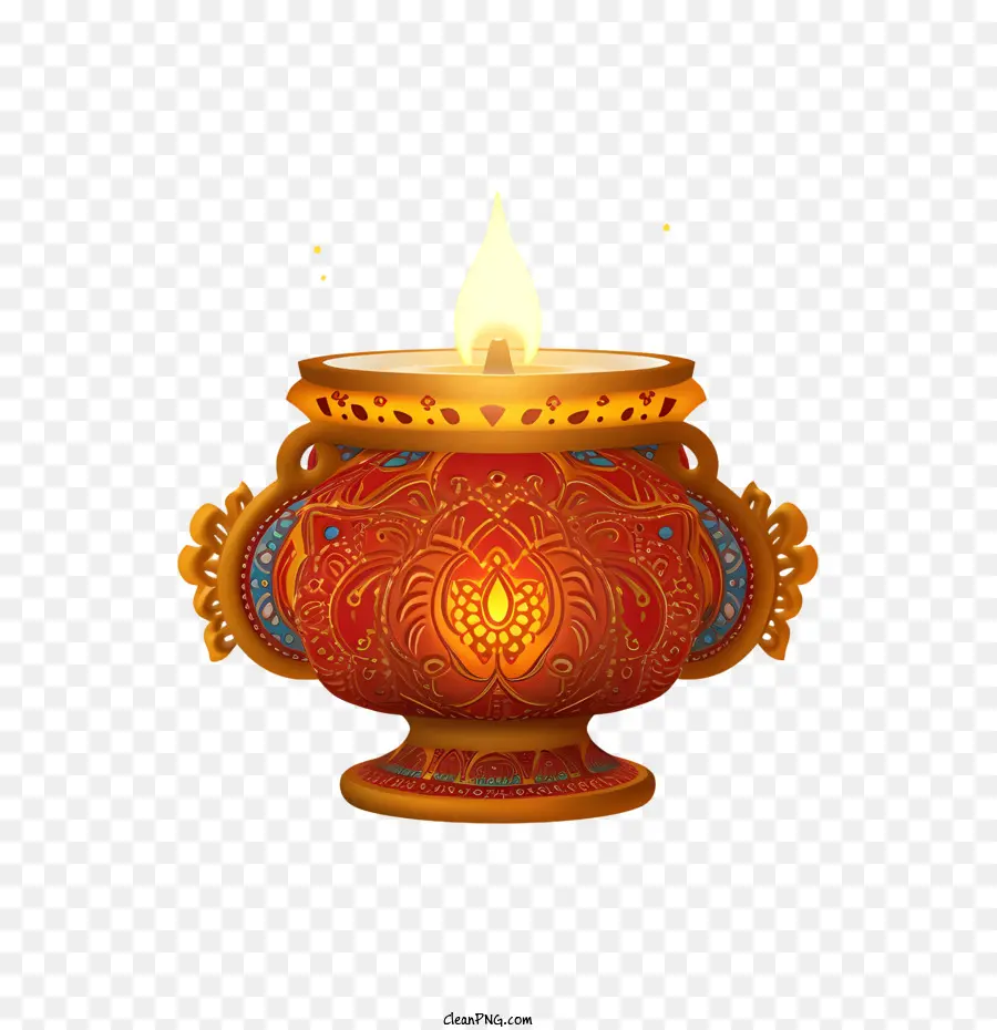 Lampe De Diwali，Lampe Diya PNG