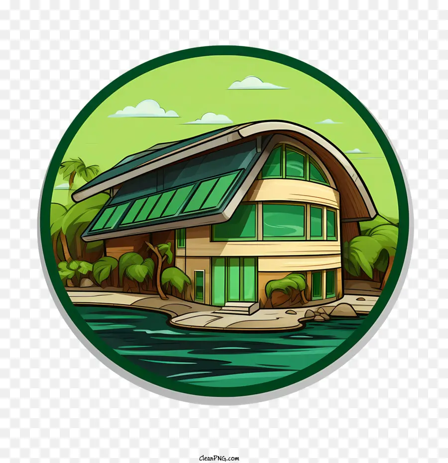 Maison écologique，La Maison Verte PNG