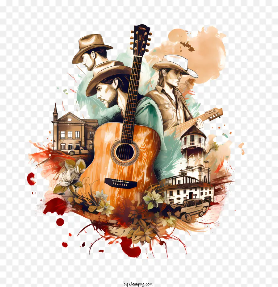 International De La Musique Country Jour，Guitare PNG