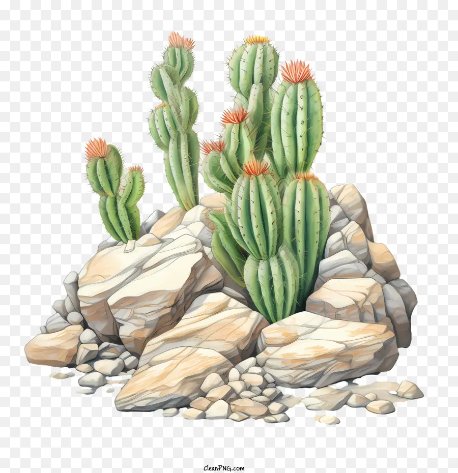 Cactus，Rock PNG