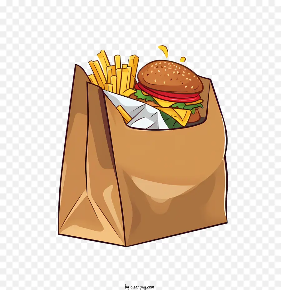 Sac De Livraison De Nourriture，Hamburger PNG