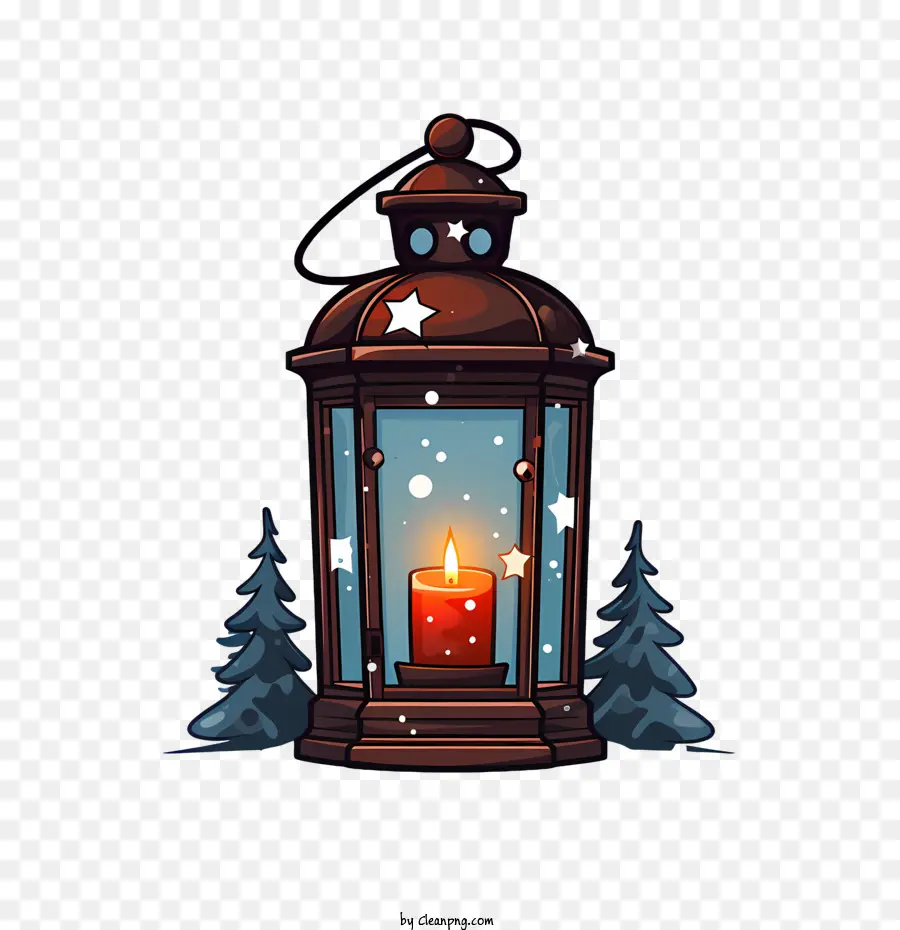 Lanterne De Noël，Bougie PNG