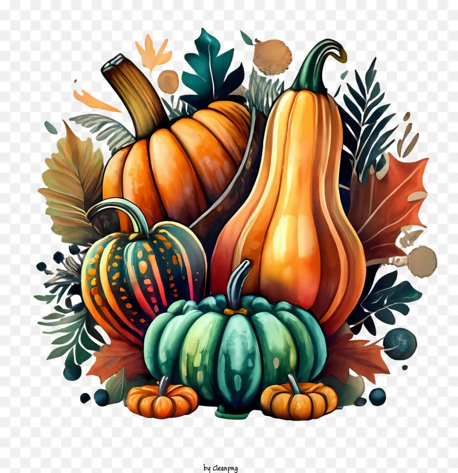 Courge D'automne，Citrouilles PNG