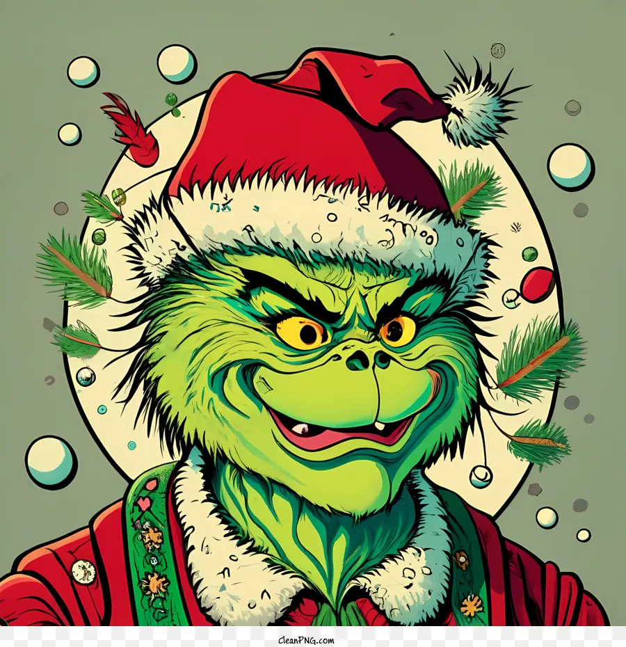 Grinch De Noël，Grincheux PNG