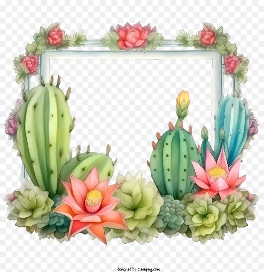 Cactus，Cadre De Cactus PNG