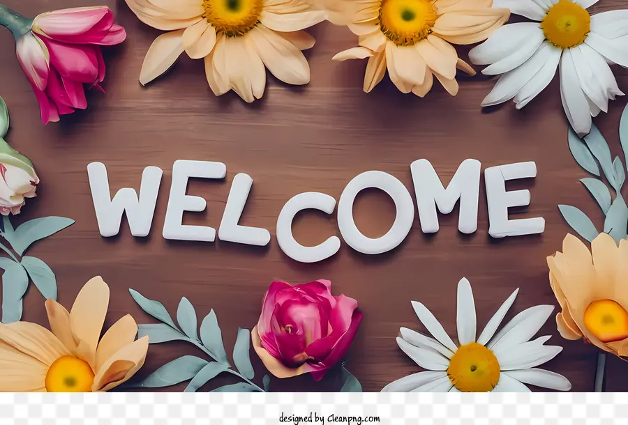 Bienvenue，Fleurs PNG