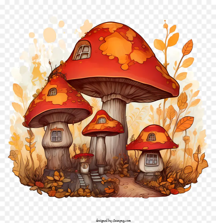 Maison Champignon，Champignons PNG