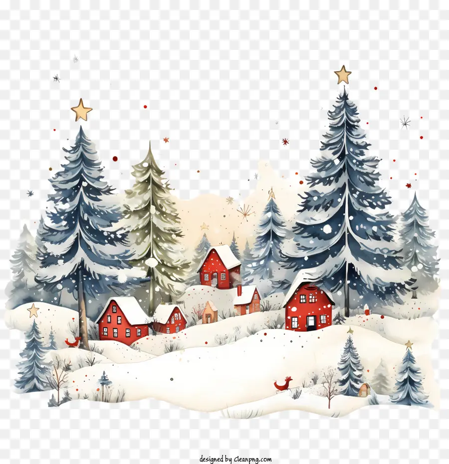Jour De La Carte De Noël，L'hiver PNG