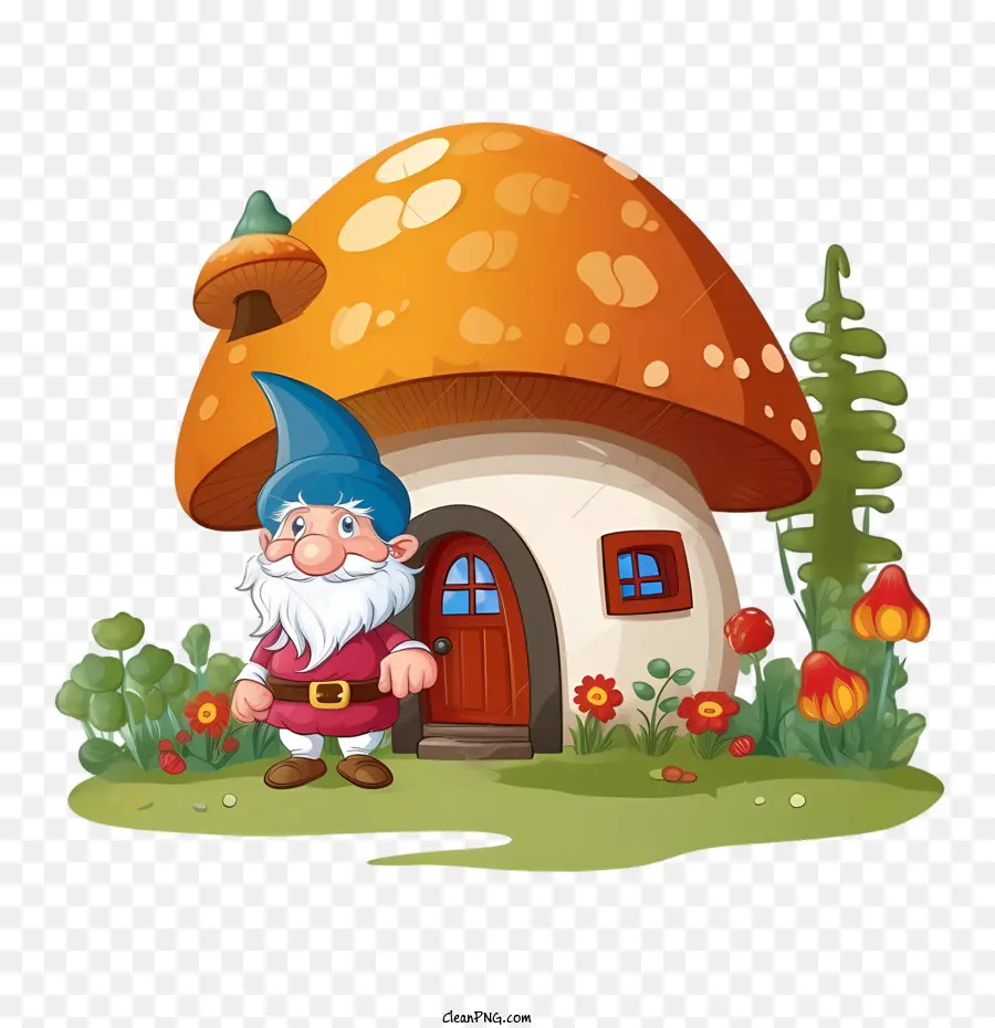 Maison Champignon，Gnome PNG