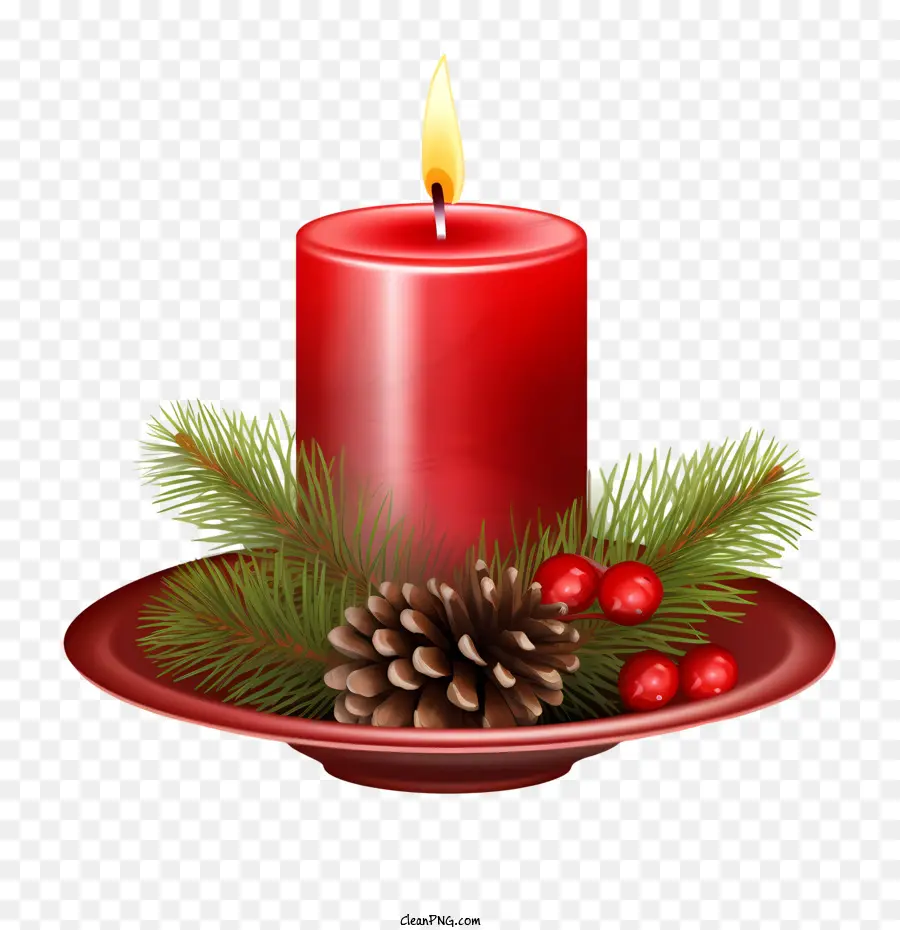 Bougie De Noël，Bougie PNG