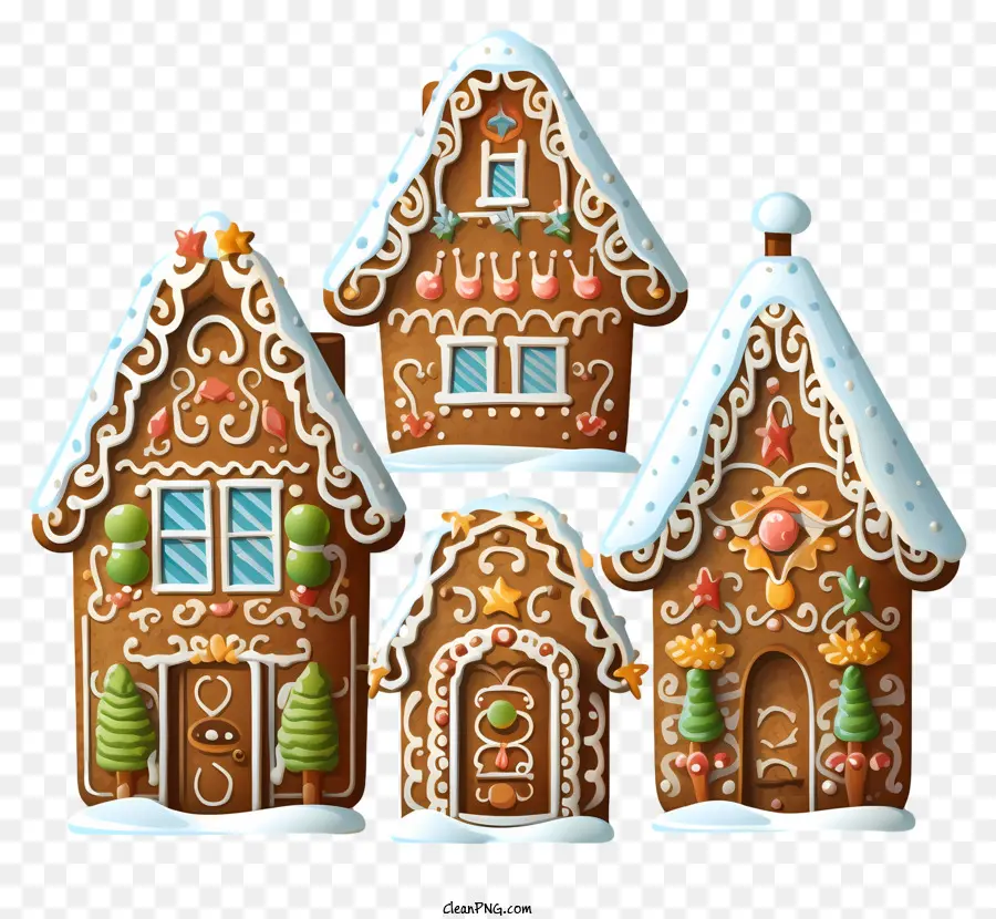 Maisons En Pain D'épice，Cookies PNG