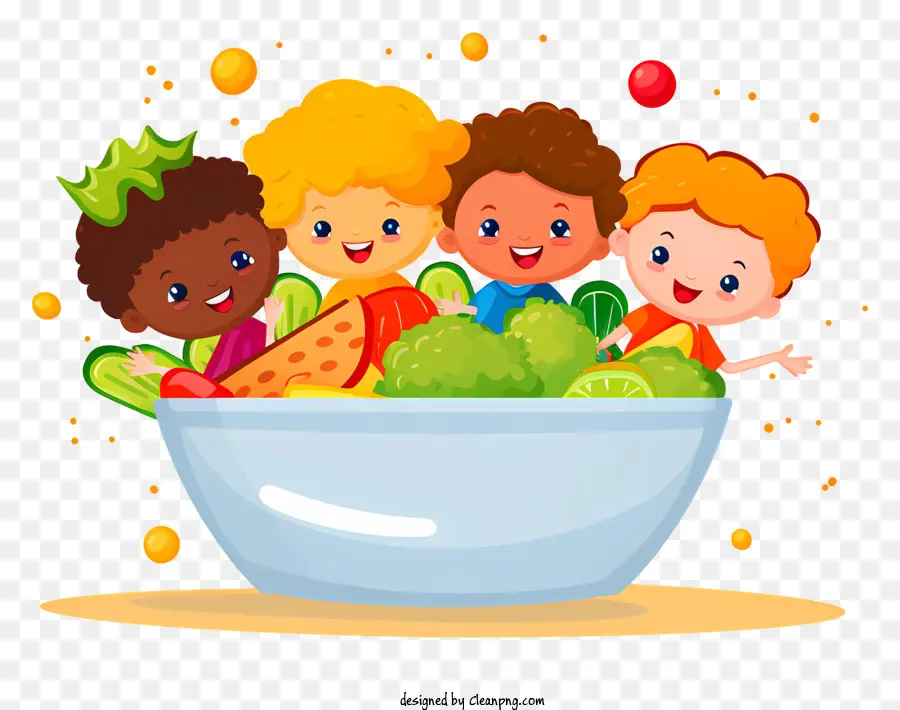 Les Enfants Mangeant Des Légumes，Nourriture Saine Pour Les Enfants PNG