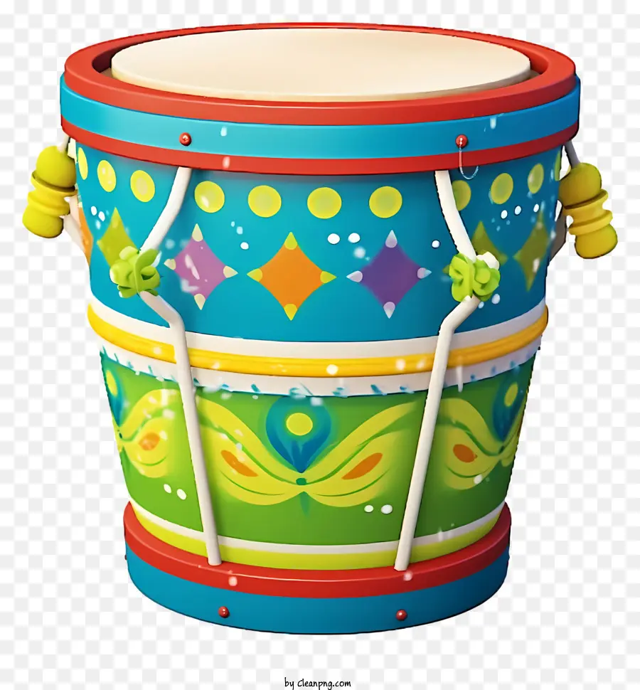 Instrument à Percussion，Tambour Coloré PNG