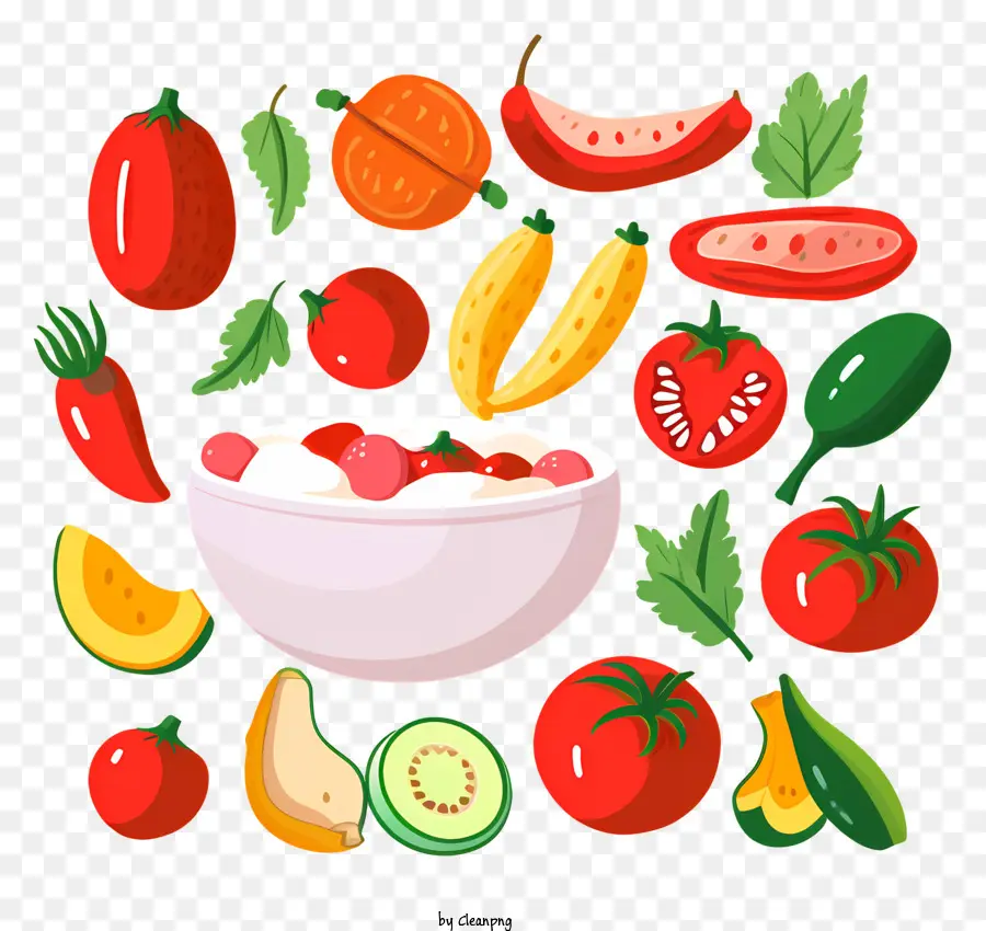 Bol De Fruits Et Légumes，Fruits Et Légumes PNG