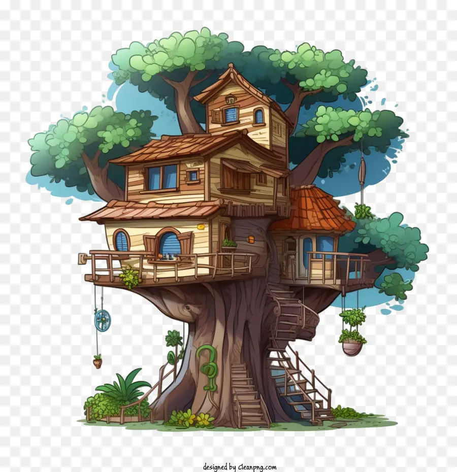 Cabane Dans Les Arbres，Arbre PNG