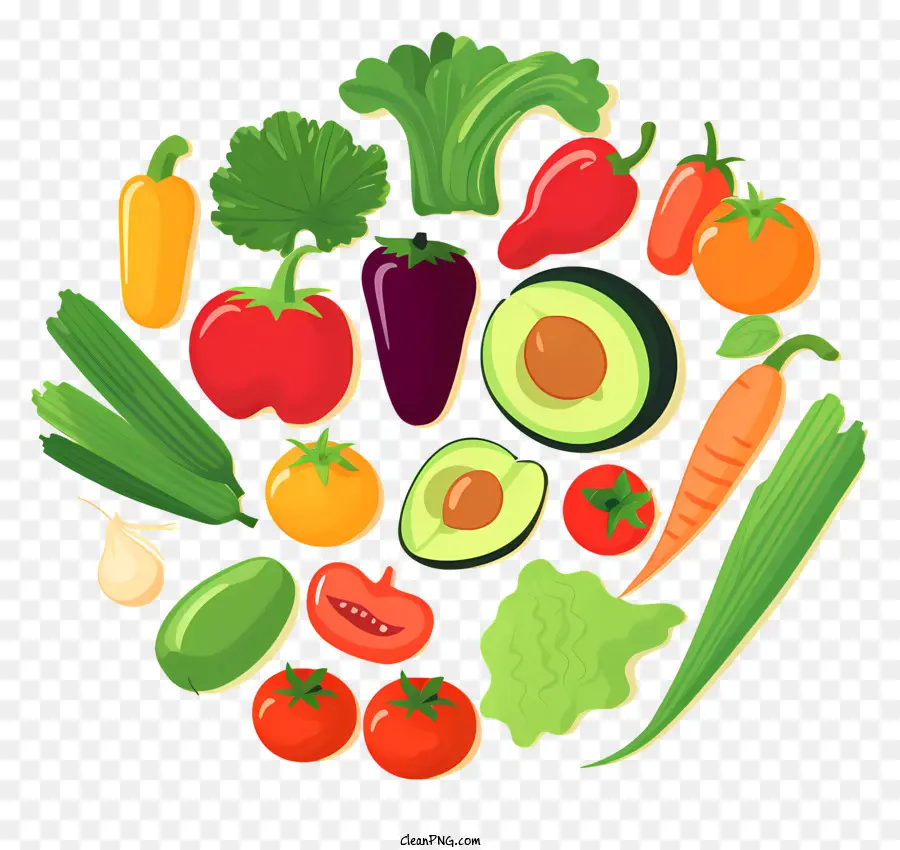 Légumes Frais，Sélection De Légumes PNG