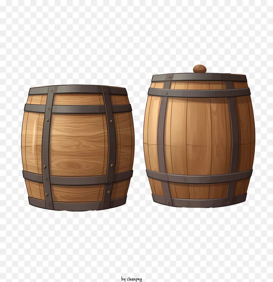 Baril De Bière，Tonneaux En Bois PNG