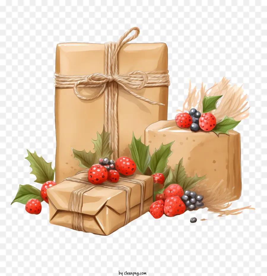 Cadeau De Noël，Enveloppe De Cadeau PNG