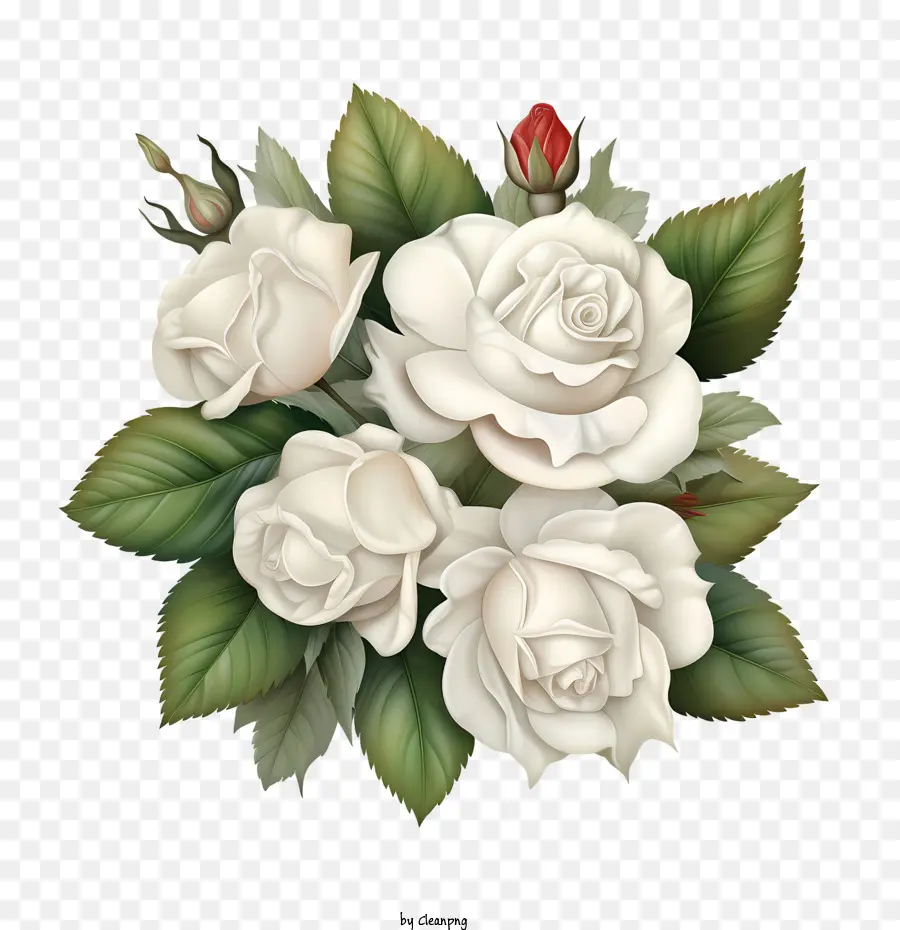 Blanc Fleur Rose，Des Roses Blanches PNG