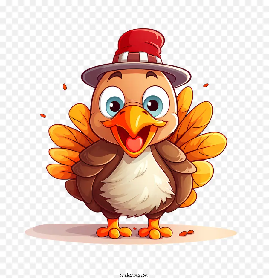 Dinde De Thanksgiving，Oiseau De Dessin Animé PNG