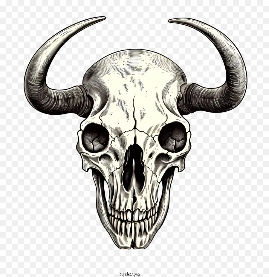 Bull Crâne，Crâne PNG