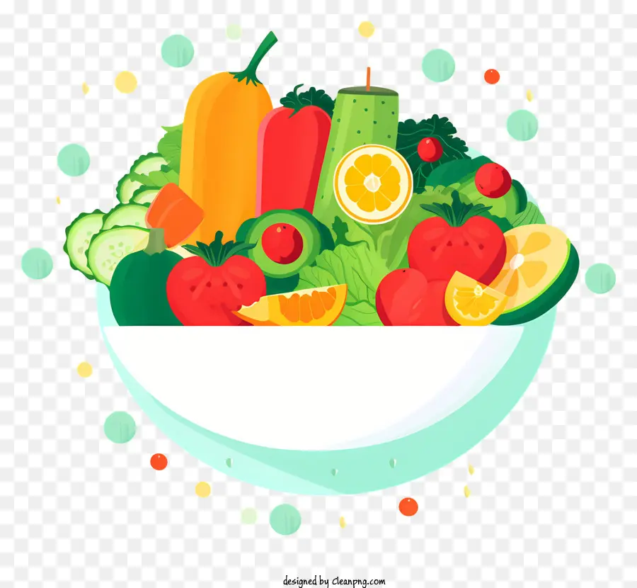 Fruits Et Légumes Frais，Salade De Fruits PNG