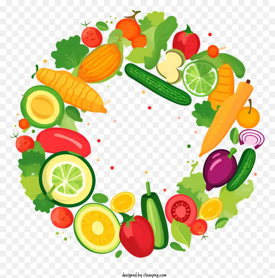 Les Fruits Et Les Légumes，Couronne PNG