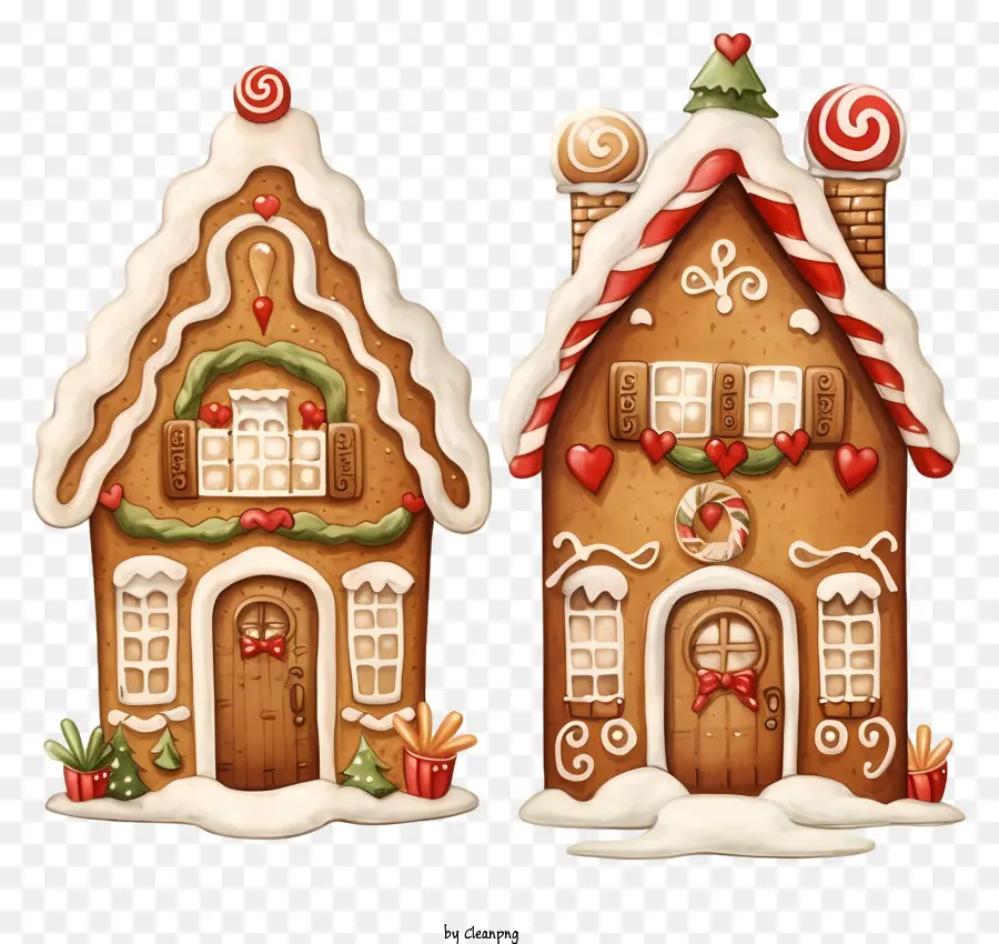 Maisons En Pain D'épice，Cookies PNG