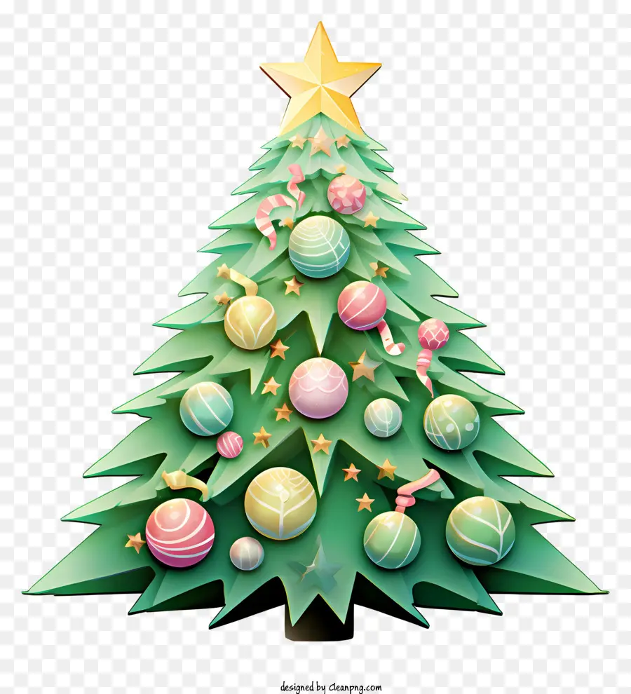 Décorations D'arbre De Noël，Symboles De Vacances Festifs PNG