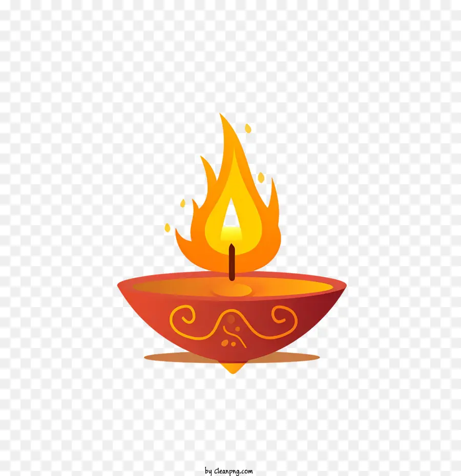 Diwali Lampe，Feu PNG