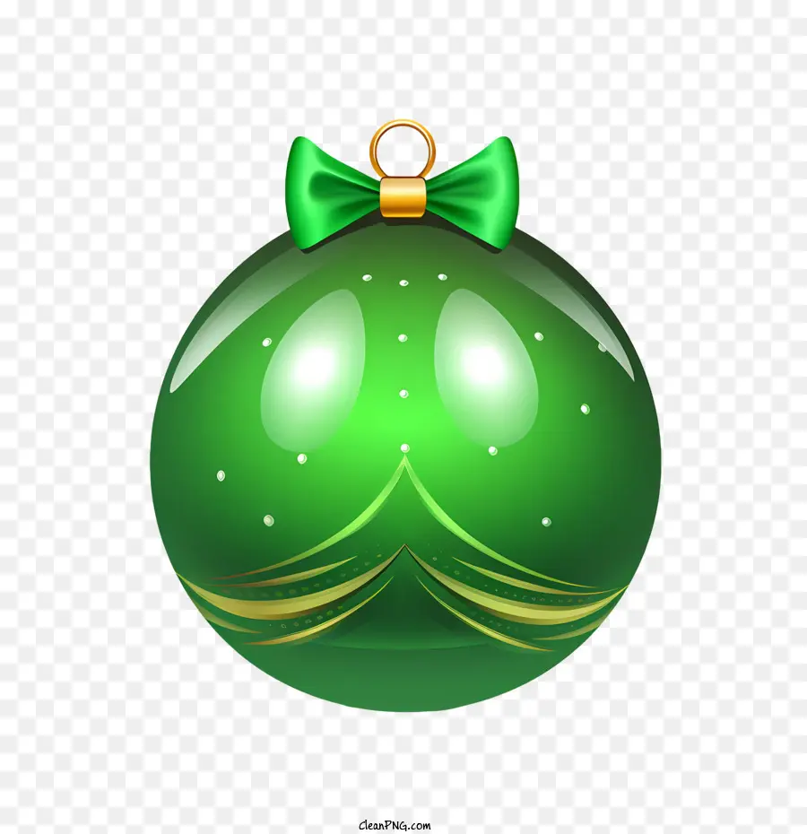 Boule De Noël，Ornement Vert PNG