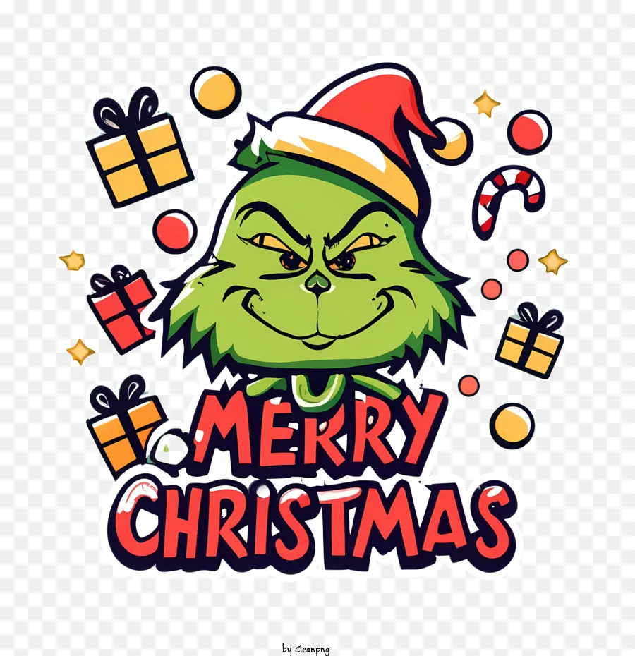 Grinch De Noël，Joyeux Noël PNG