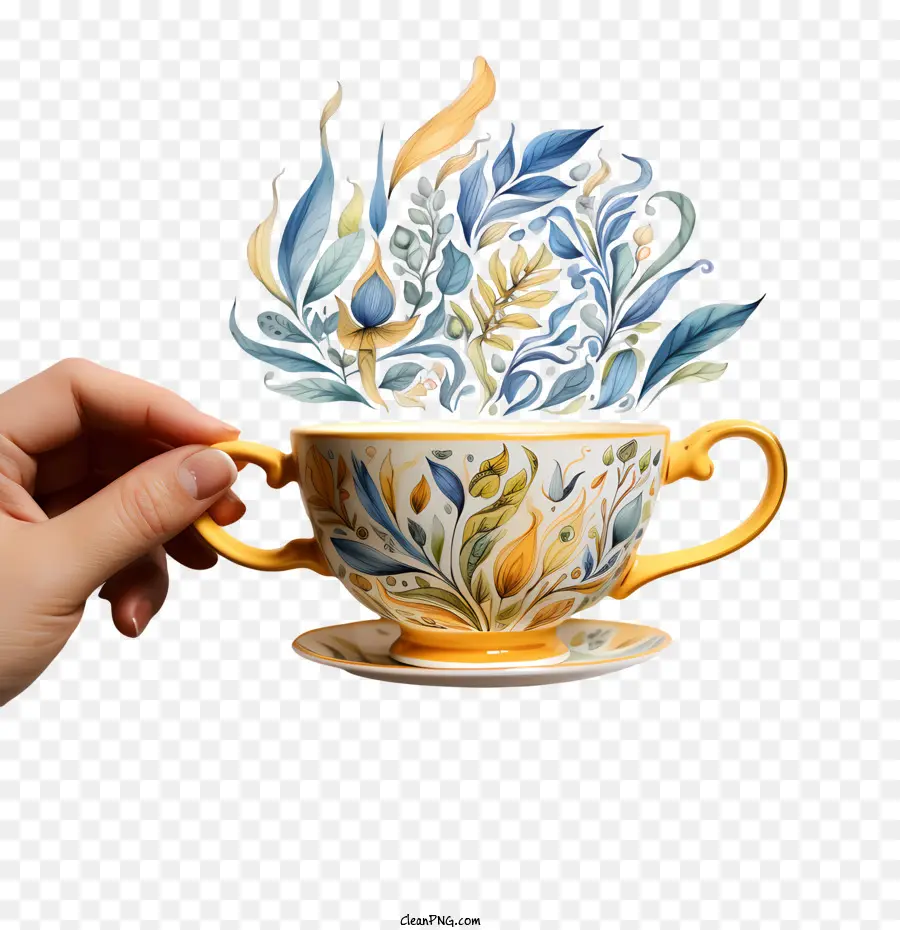 Journée Internationale Du Thé，Tasse Décorative PNG