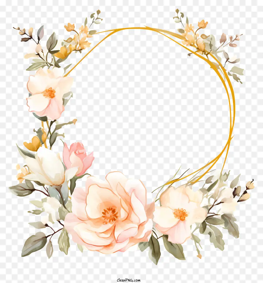 Couronne De Fleurs，Couronne Florale PNG