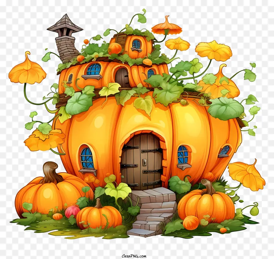 Maison De Citrouille，Halloween PNG