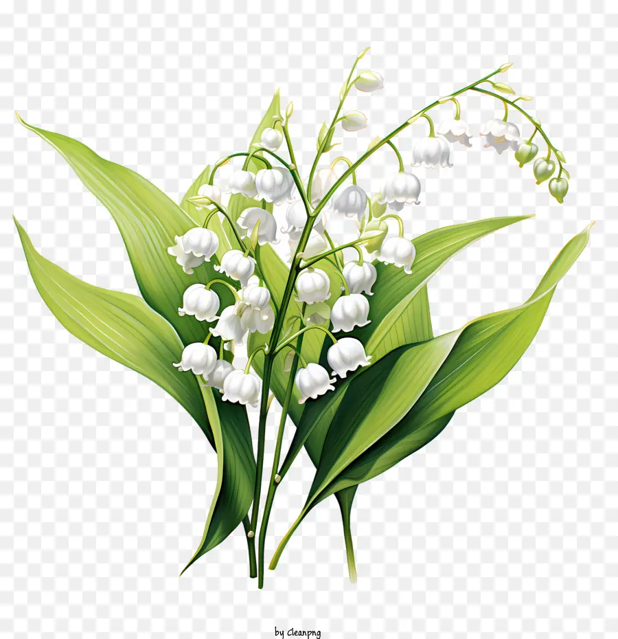 Le Lys De La Vallée，Fleur Blanche PNG