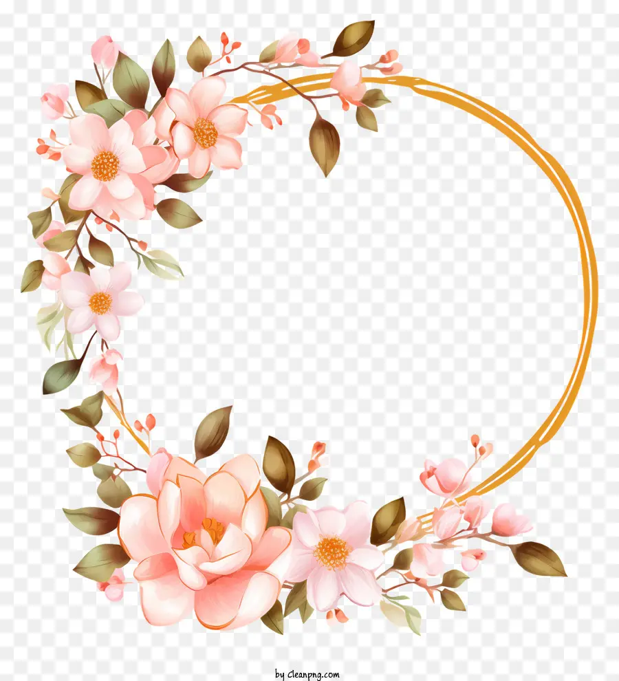 Couronne Florale，Fleurs PNG