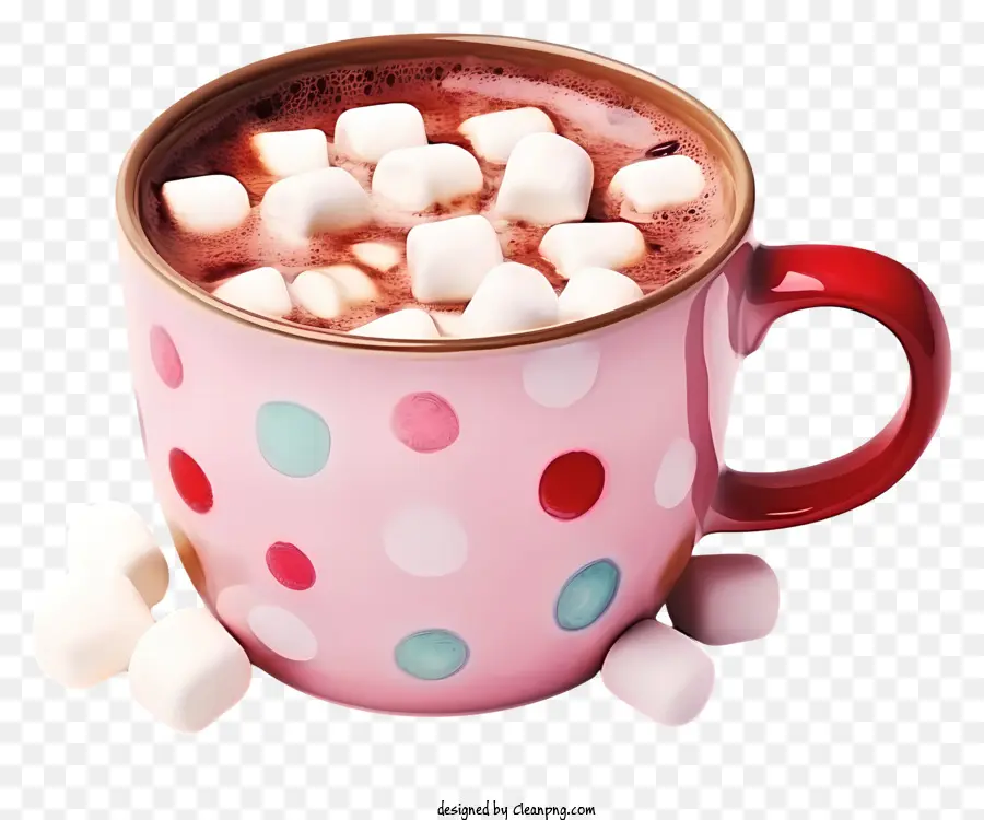 Tasse Rouge，Chocolat Chaud PNG