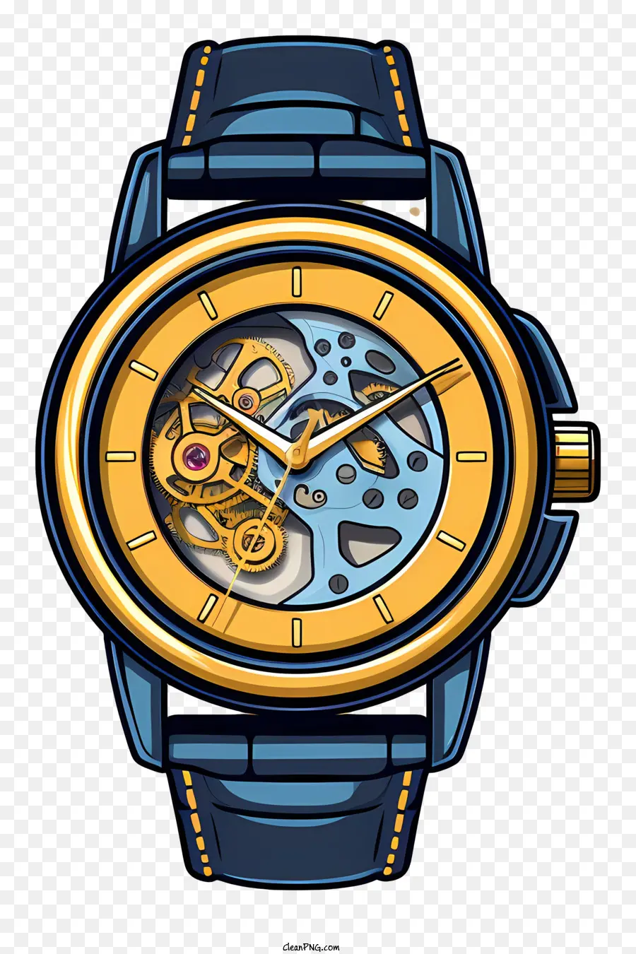 Montre Bracelet Bleue，Montre Bracelet PNG