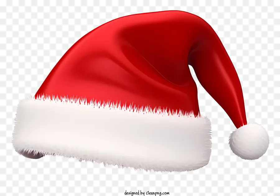 Chapeau De Santa，Chapeau De Père Noël Rouge Et Blanc PNG