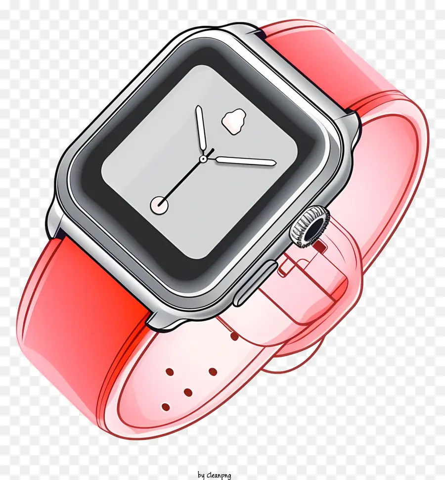 Montre Bracelet Rouge，Montre Intelligente PNG