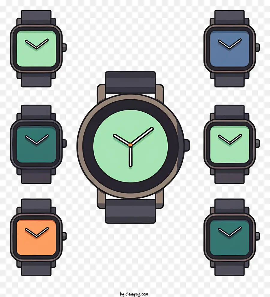 Smart Montres，Les Couleurs PNG