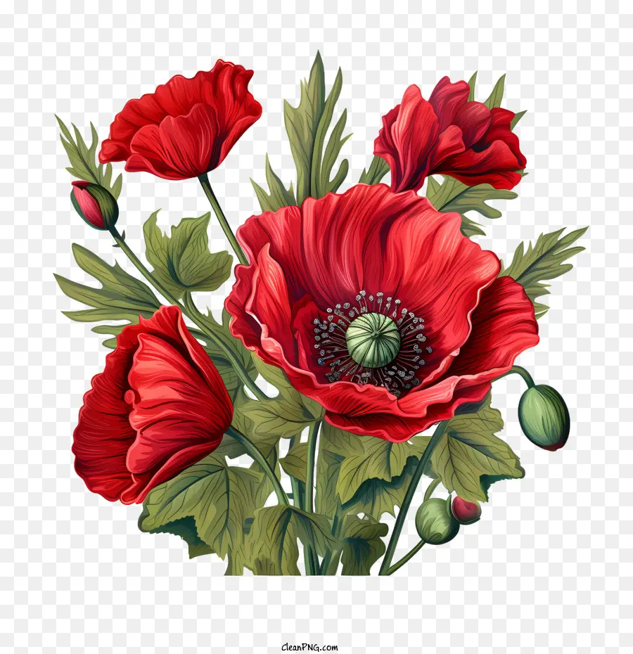 Coquelicot，Rouge PNG