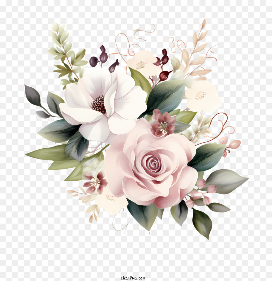 Les Fleurs De Mariage，Roses PNG