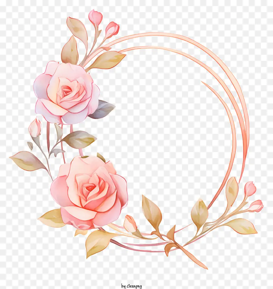 Les Roses Roses，Arrangement Floral PNG